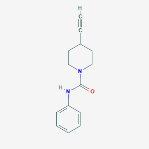 molecular formula C14H16N2O B8160918 4-Ethynyl-N-phenylpiperidine-1-carboxamide 