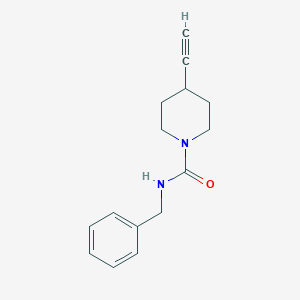 molecular formula C15H18N2O B8160931 N-Benzyl-4-ethynylpiperidine-1-carboxamide 
