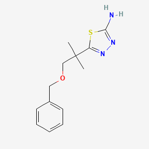 5-(2-Benzyloxy-1,1-dimethyl-ethyl)-1,3,4-thiadiazol-2-ylamine