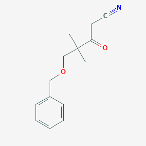 5-(Benzyloxy)-4,4-dimethyl-3-oxopentanenitrile