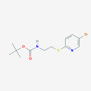 tert-Butyl (2-((5-bromopyridin-2-yl)thio)ethyl)carbamate