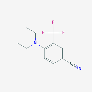 molecular formula C12H13F3N2 B8161133 4-(Diethylamino)-3-(trifluoromethyl)benzonitrile 