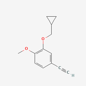 2-(Cyclopropylmethoxy)-4-ethynyl-1-methoxybenzene