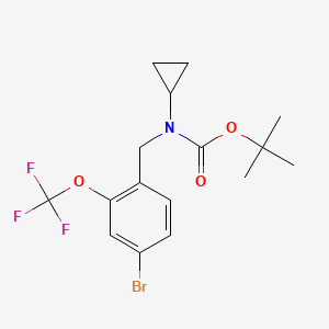tert-Butyl 4-bromo-2-(trifluoromethoxy)benzyl(cyclopropyl)carbamate