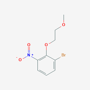 molecular formula C9H10BrNO4 B8161177 1-Bromo-2-(2-methoxyethoxy)-3-nitrobenzene 