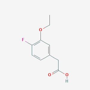 molecular formula C10H11FO3 B8161257 2-(3-Ethoxy-4-fluorophenyl)acetic acid 