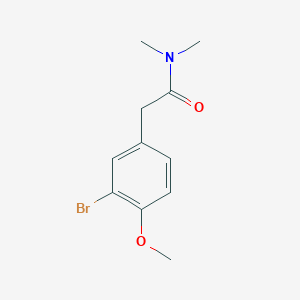 molecular formula C11H14BrNO2 B8161262 2-(3-Bromo-4-methoxyphenyl)-N,N-dimethylacetamide 