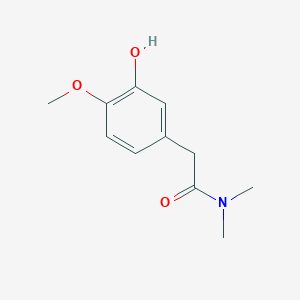 molecular formula C11H15NO3 B8161274 2-(3-Hydroxy-4-methoxyphenyl)-N,N-dimethylacetamide 
