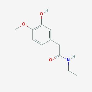 molecular formula C11H15NO3 B8161276 N-Ethyl-2-(3-hydroxy-4-methoxyphenyl)acetamide 