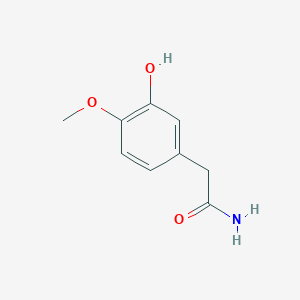 molecular formula C9H11NO3 B8161295 2-(3-羟基-4-甲氧基苯基)乙酰胺 