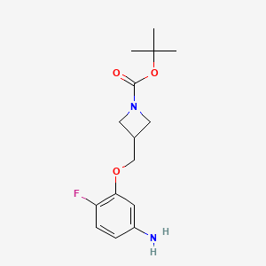 tert-Butyl 3-((5-amino-2-fluorophenoxy)methyl)azetidine-1-carboxylate