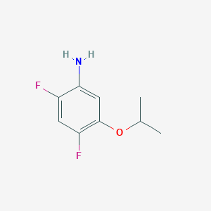 molecular formula C9H11F2NO B8161356 2,4-Difluoro-5-(propan-2-yloxy)aniline 