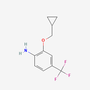 2-(Cyclopropylmethoxy)-4-(trifluoromethyl)aniline