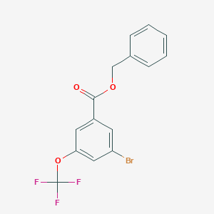 molecular formula C15H10BrF3O3 B8161466 Benzyl 3-bromo-5-(trifluoromethoxy)benzoate 