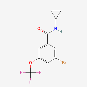 3-Bromo-N-cyclopropyl-5-(trifluoromethoxy)benzamide