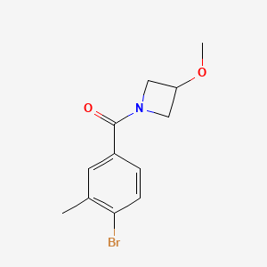 molecular formula C12H14BrNO2 B8161553 (4-Bromo-3-methylphenyl)(3-methoxyazetidin-1-yl)methanone 