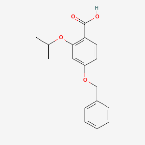 molecular formula C17H18O4 B8161581 4-(Benzyloxy)-2-isopropoxybenzoic acid 