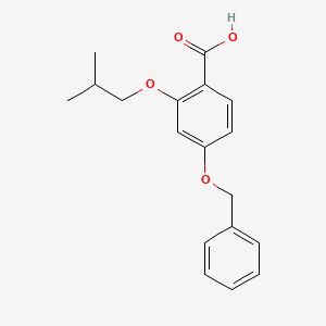 molecular formula C18H20O4 B8161592 4-(Benzyloxy)-2-isobutoxybenzoic acid CAS No. 170278-91-8