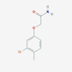 molecular formula C9H10BrNO2 B8161609 2-(3-Bromo-4-methylphenoxy)acetamide 