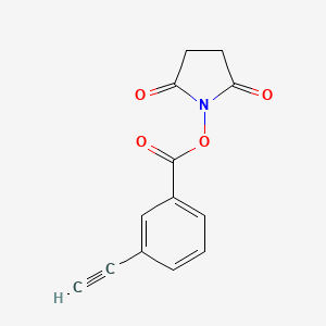 molecular formula C13H9NO4 B8161610 2,5-Dioxopyrrolidin-1-yl 3-ethynylbenzoate 