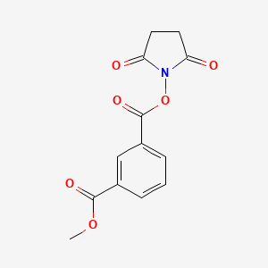 molecular formula C13H11NO6 B8161613 2,5-Dioxopyrrolidin-1-yl methyl isophthalate 