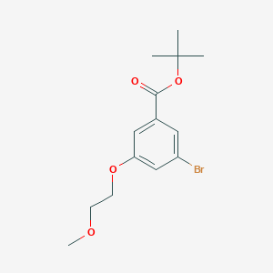 molecular formula C14H19BrO4 B8161643 tert-Butyl 3-bromo-5-(2-methoxyethoxy)benzoate 
