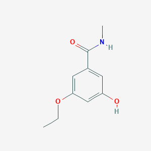 molecular formula C10H13NO3 B8161657 3-Ethoxy-5-hydroxy-N-methylbenzamide 