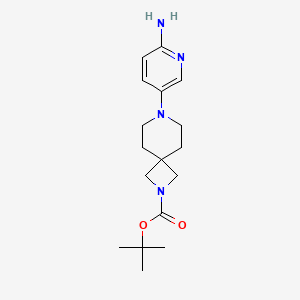 molecular formula C17H26N4O2 B8161688 tert-Butyl 7-(6-aminopyridin-3-yl)-2,7-diazaspiro[3.5]nonane-2-carboxylate 