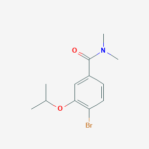 molecular formula C12H16BrNO2 B8161717 4-Bromo-3-isopropoxy-N,N-dimethylbenzamide 