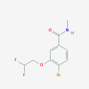 molecular formula C10H10BrF2NO2 B8161728 4-Bromo-3-(2,2-difluoroethoxy)-N-methylbenzamide 