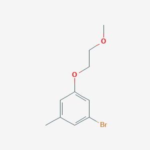 molecular formula C10H13BrO2 B8161735 1-Bromo-3-(2-methoxyethoxy)-5-methylbenzene 