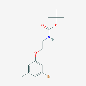 molecular formula C14H20BrNO3 B8161741 tert-Butyl (2-(3-bromo-5-methylphenoxy)ethyl)carbamate 