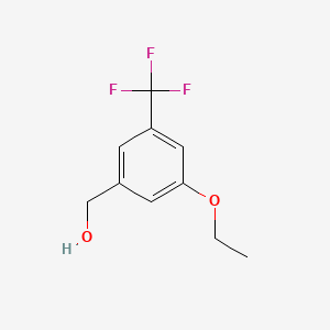 molecular formula C10H11F3O2 B8161795 (3-Ethoxy-5-(trifluoromethyl)phenyl)methanol 