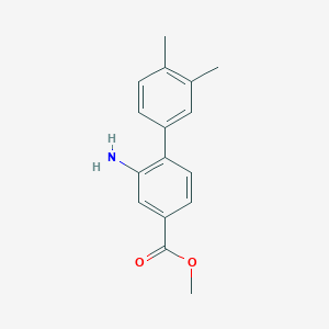 molecular formula C16H17NO2 B8161881 Methyl 2-amino-3',4'-dimethyl-[1,1'-biphenyl]-4-carboxylate 
