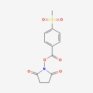 molecular formula C12H11NO6S B8161902 2,5-二氧代吡咯烷-1-基 4-(甲基磺酰基)苯甲酸酯 