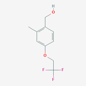 molecular formula C10H11F3O2 B8161904 (2-Methyl-4-(2,2,2-trifluoroethoxy)phenyl)methanol 