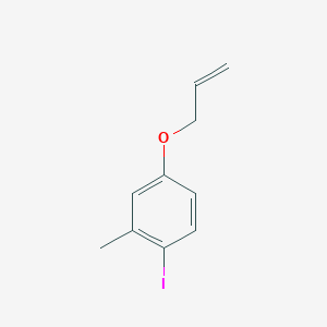 molecular formula C10H11IO B8161929 1-Iodo-2-methyl-4-(prop-2-en-1-yloxy)benzene 