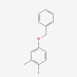 molecular formula C14H13IO B8161937 4-(Benzyloxy)-1-iodo-2-methylbenzene 