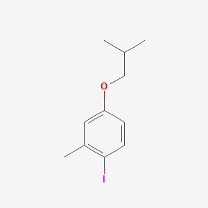 molecular formula C11H15IO B8161942 1-Iodo-4-isobutoxy-2-methylbenzene 
