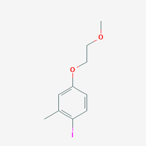 molecular formula C10H13IO2 B8161949 1-Iodo-4-(2-methoxyethoxy)-2-methylbenzene 