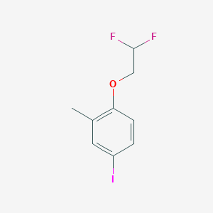 molecular formula C9H9F2IO B8161966 1-(2,2-Difluoroethoxy)-4-iodo-2-methylbenzene 
