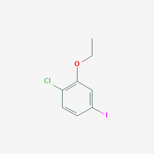 molecular formula C8H8ClIO B8161972 1-Chloro-2-ethoxy-4-iodobenzene 