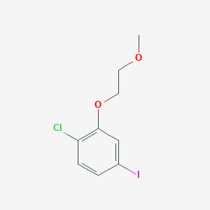 molecular formula C9H10ClIO2 B8162001 1-Chloro-4-iodo-2-(2-methoxyethoxy)benzene 