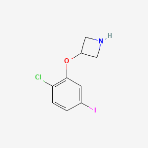 molecular formula C9H9ClINO B8162012 3-(2-Chloro-5-iodophenoxy)azetidine 