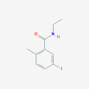 molecular formula C10H12INO B8162044 N-ethyl-5-iodo-2-methylbenzamide 