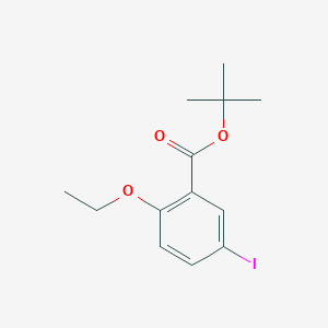 molecular formula C13H17IO3 B8162060 Tert-butyl 2-ethoxy-5-iodobenzoate 