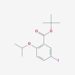molecular formula C14H19IO3 B8162064 tert-Butyl 5-iodo-2-isopropoxybenzoate 
