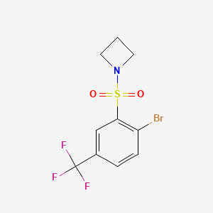 1-((2-Bromo-5-(trifluoromethyl)phenyl)sulfonyl)azetidine