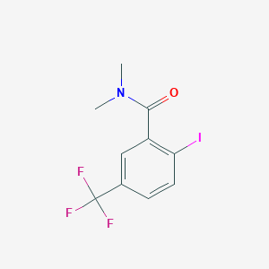 molecular formula C10H9F3INO B8162106 2-Iodo-N,N-dimethyl-5-(trifluoromethyl)benzamide 