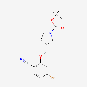 tert-Butyl 3-((5-bromo-2-cyanophenoxy)methyl)pyrrolidine-1-carboxylate